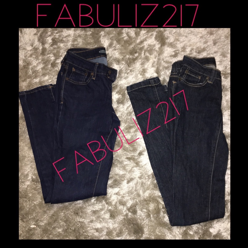 Bundle size 0 & 00 skinny jeans dark wash